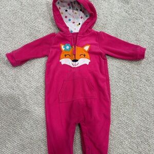 9 month girls Fox fleece